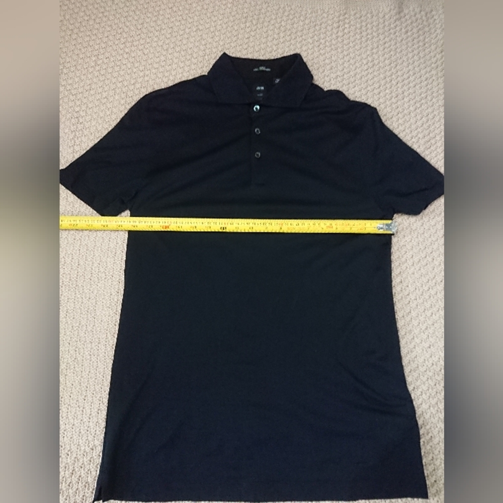 HUGO BOSS polo shirt men's Medium Slim Navy